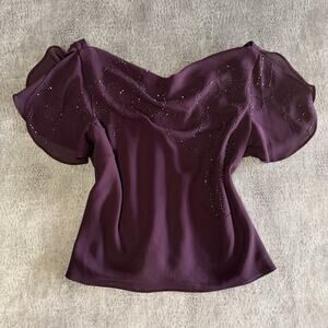 Vintage After Dark Embellished Drape Top